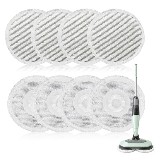 8 Pack Steam Mop Replacement Pads Compatible with Shark Steam & Scrub Mop, Reusable Washable Mop Pad Refits for Multiple Hard Surfaces Floors, Fit Shark S8201 S8001 S7001 S7201 S7000AMZ S7000 S7005