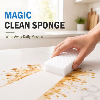 2X Density Extra Thick Magic Sponge Eraser, Melamine Sponge Pads for Kitchen, Bathroom, Walls, Dishes and Car, Cut-to-Size Non-Scratch Foam Sponges (80-Pack)
