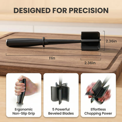 2PCS Ground Beef Chopper Tool, Meat Masher, Hamburger Smasher Tool, Meat Chopper, Send Goods from Local Warehouse