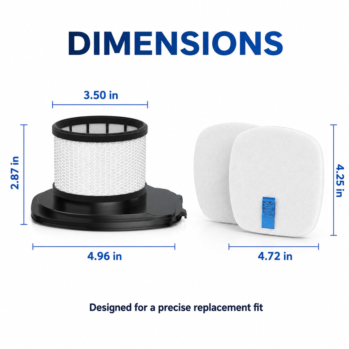 IX141 shark Vacuum Filter Replacement Kit for IX140 IX142 IZ140 IZ142 UZ145 WZ250 Stick Vacuums