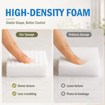 2X Density Extra Thick Magic Sponge Eraser, Melamine Sponge Pads for Kitchen, Bathroom, Walls, Dishes and Car, Cut-to-Size Non-Scratch Foam Sponges (20-Pack)