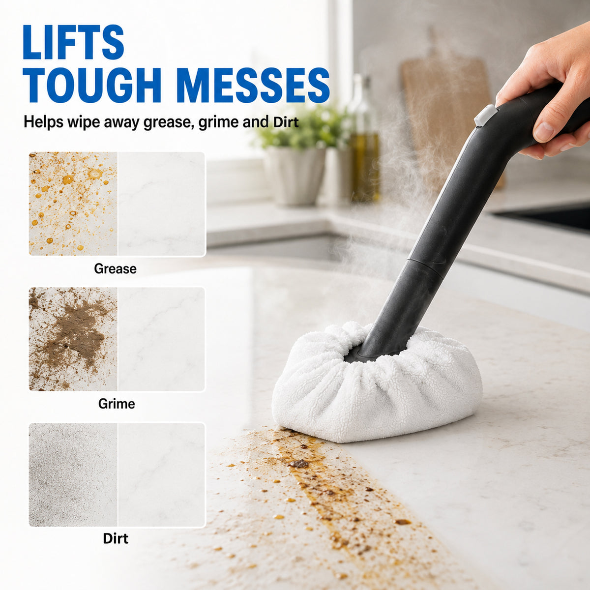 Steam Cleaner Bonnet, Microfiber Bonnet Pads Compatible with Dupray Steam Cleaner, McCulloch & Awasky, Cleaner Accessories & Mop Pads