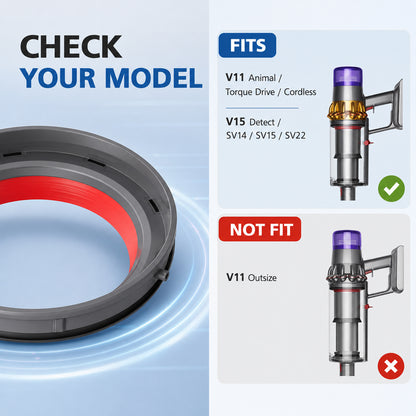 Dust Bin Top Fixed Sealing Ring for V11 V15 SV14 SV15 SV22 Vacuum, Fixed Seal Assembly Replacement Parts with T8 Torx Screwdriver