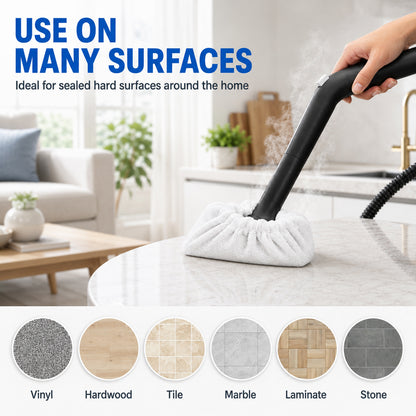 Steam Cleaner Bonnet, Microfiber Bonnet Pads Compatible with Dupray Steam Cleaner, McCulloch & Awasky, Cleaner Accessories & Mop Pads