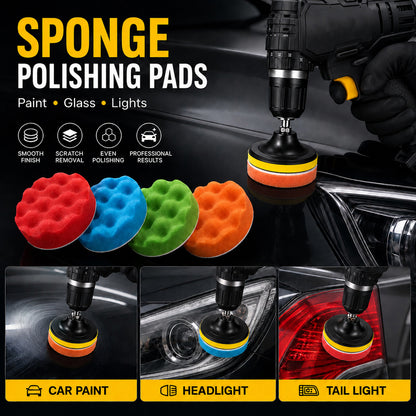 30-Piece Drill Brush Attachments for Cleaning, Yellow Nylon Drill Brush Set with Extension Rod, Gap Brushes, Scrub Pads and Multiple Brush Sizes for Bathroom, Grout, Tile, Tub and Floor