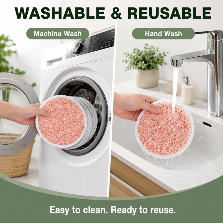 8 Pack Spinwave Replacement Pads for 2124, 2039A, 2307, 23157 & 23159, Washable Mop Pads with Soft, Scrubby & Heavy Scrub Pads