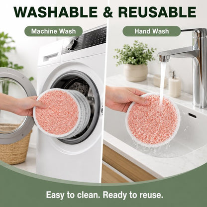 8 Pack Spinwave Replacement Pads for 2124, 2039A, 2307, 23157 & 23159, Washable Mop Pads with Soft, Scrubby & Heavy Scrub Pads