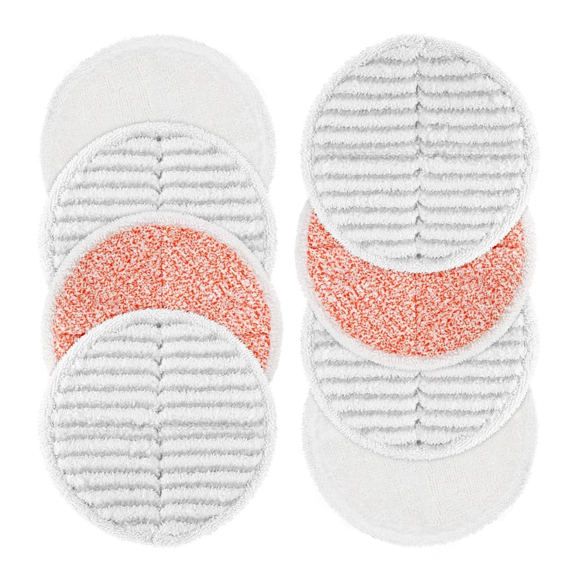 8 Pack Spinwave Replacement Pads for 2124, 2039A, 2307, 23157 & 23159, Washable Mop Pads with Soft, Scrubby & Heavy Scrub Pads